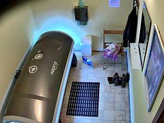 Gros seins, Plantureuse, Tchèque, Doigter, Masturbation, Chatte, Rasée, Solarium