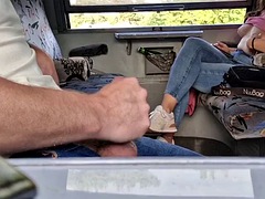 Polla, Masturbación, Tetas, Tren