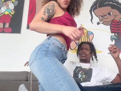 素人, 黒人, カワイイ, 黒人, ハードコア, 自家製, 異人種間, ガリガリ