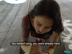 素人, フェラチオ, 茶髪の, 中出し, チン, ヨーロピアン, アウトドア, 公共