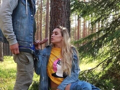 Have Public Sex On A Picnic. Pov Blowjob And Amateur Doggystyle
