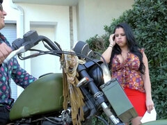 デカ尻, デカチン, フェラチオ, カワイイ, ラティーナ, 淫乱熟女, 三人