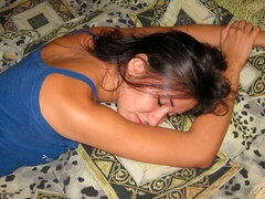 Mamada, Morena, Estilo perrito, Lencería, Ruso, Afeitado, Adolescente, Tetas