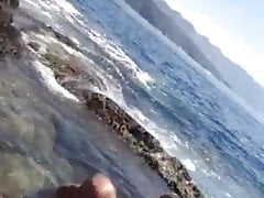 Old man  sex in the sea