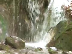 Adventurous gay boyfriends have naughty time outdoors