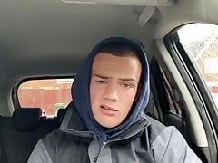 Big LJ does freestyle with big cock out
