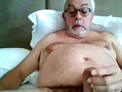 grandfather stroke on web cam