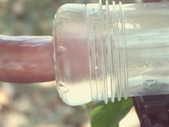 Super-Steamy morning knob jacking outdoors