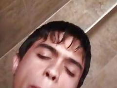 Slutty boy got caught by 2 policemen