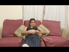 Solo male jerk off session with cum on face