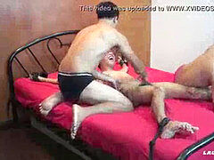 asian boy Arjo trussed and Group Tickled