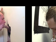 Frisky homo gives a cute deep-throat