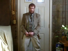 Str8 Israeli daddy jerk off in suit 4