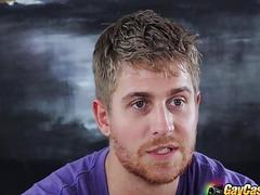 Logan Vaughn is pretty nervous during his gay casting call