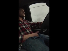 Jerking cock while driving in my car 6