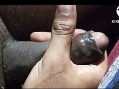 Cum comedipping in big dick after masturbation