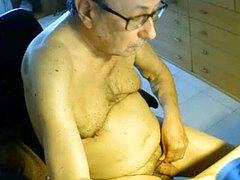 granddad masturbate off on webcam
