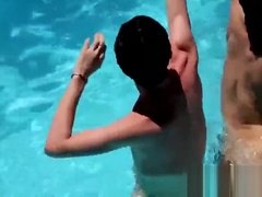 Cute Tyler Thayer has wild orgy party with his friends