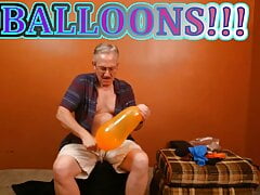 74) Balloon Inflate, Jerk, Cum, POP! - Balloonbanger