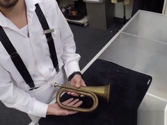 Real pawnee cockriding in pawnshop toilet