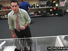 Married man goes home with his ass fucked by two dudes from the shop