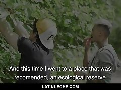 LatinLeche - Tattooed Stud Fucks A Sexy Latino Boy Outdoors