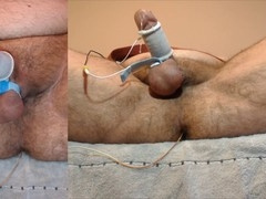 Edging session leads to massive precum and double cum explosions