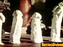 RetroDudes.com - Wooly men make each other spunk by deep-throating each other off