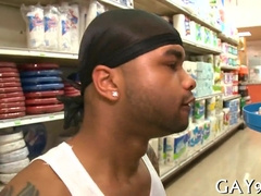 Interracial Homosexual Gets Pounded Doggystyle in Doggystyle Action