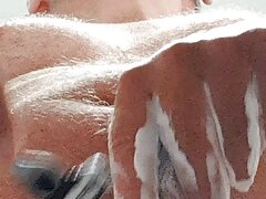 Master Ramon shaves his divine cock with lots of soft silky foam around his divine balls
