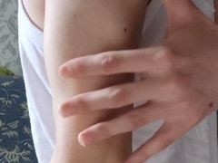 Muscle twink flexing, flexing, twink flex