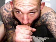 Masturbating and asking for help before the raw banging