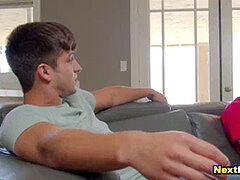 straight fellow screws gay roommate after his girlfriend dumped him