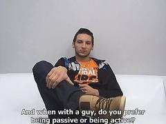 Sexy boy stretches with a toy before ass fuck