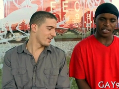 Watch this hot interracial action with a group of mixed race guys