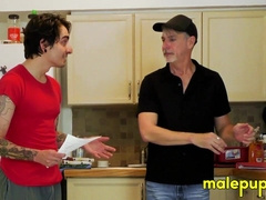 Johnny Mercy pins down the plumber and grinds his bare ass in Richardâs face