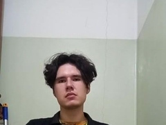 Curly Fellow Steaming Stroking