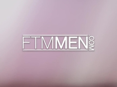 FTM Guys Aiden Deans FTM Fuck hole Opened up by Jordan Starrs Beefstick