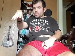 Guided, hung dad cam show, solo cumming fast