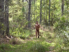 Shredded ALPHA Fellow Jax's CUM SHOT in the Forest for the Man Website