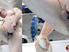 Mancave dildo fucking