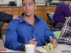 Straight guy gets mercilessly pounded by machines while dudes eagerly swallow in gay action - The insatiable crew