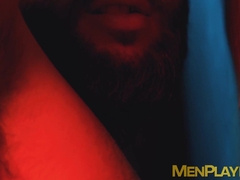 Muscular Tony D Angelo let his cock sucked in the glory hole by Rocky Vallarta