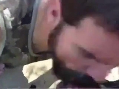 Bearded Father Gives Facial cumshot in the Forest