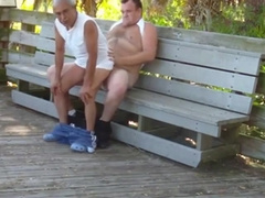 older gays have sex in public park 10