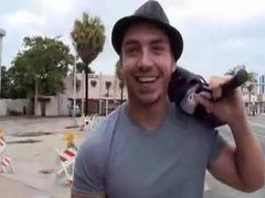 Horny male in incredible big dick, public sex gay sex video