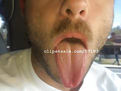 Tongue Fetish - Luke Tongue and Moaning Video 1