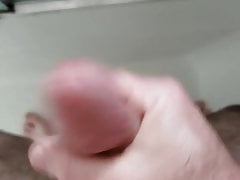 Early morning cumshot in the shower
