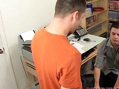 Rough office anal for twink employee and his jock boss