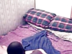 Horny black guy takes a white cock up the ass